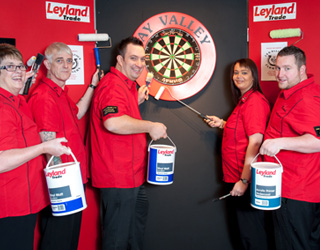 Leyland delights darts team wth dazzling finish